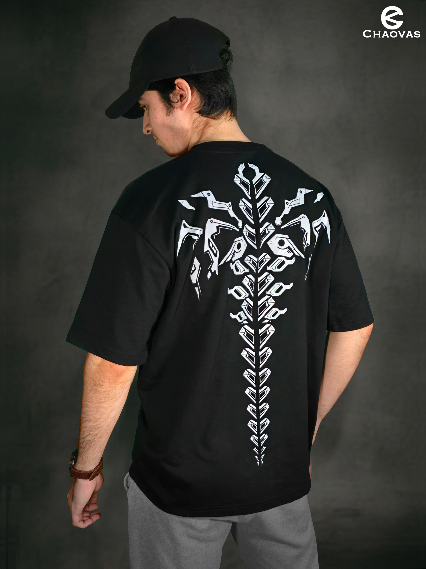 Monochrome Mecha Wings Tee